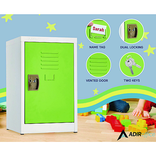 AdirOffice Steel Storage Locker, 1 Compartment, 15 x 15 x 24, Green (I62902GRN)