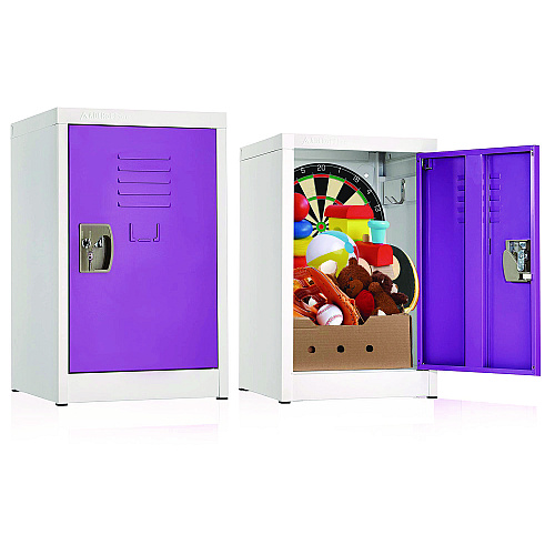 AdirOffice Steel Storage Locker, 1 Compartment, 15 x 15 x 24, Purple (I62902PUR)