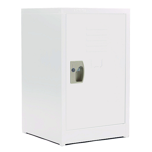 AdirOffice Steel Storage Locker, 1 Compartment, 15 x 15 x 24, White (I62902WHI)