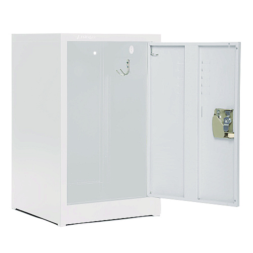 AdirOffice Steel Storage Locker, 1 Compartment, 15 x 15 x 24, White (I62902WHI)
