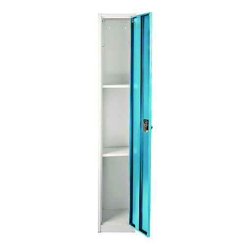 AdirOffice Steel Storage Locker, 1 Compartment, 12 x 12 x 72, Blue (I629201BLU)