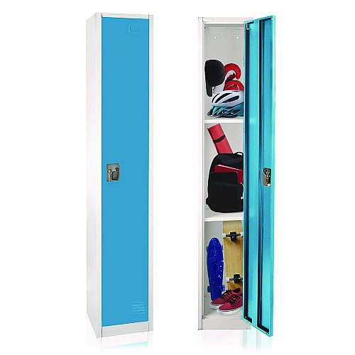AdirOffice Steel Storage Locker, 1 Compartment, 12 x 12 x 72, Blue (I629201BLU)