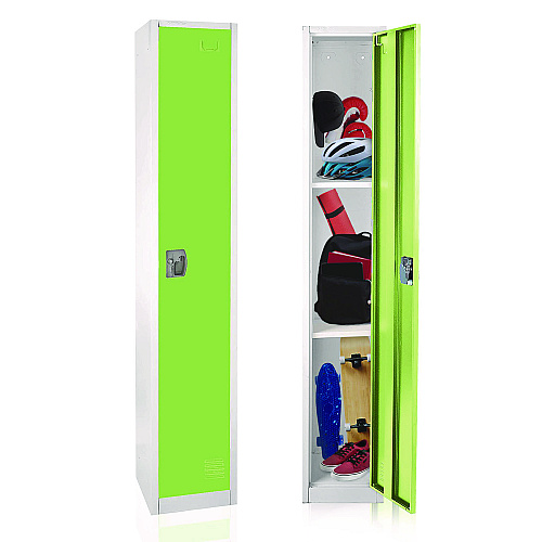 AdirOffice Steel Storage Locker, 1 Compartment, 12 x 12 x 72, Green (I629201GRN)