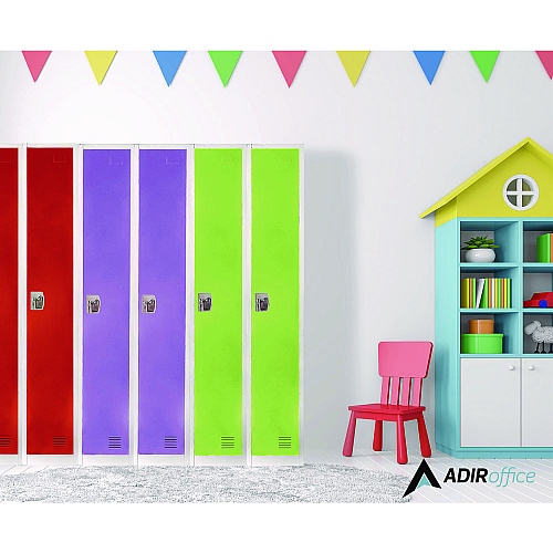 AdirOffice Steel Storage Locker, 1 Compartment, 12 x 12 x 72, Green (I629201GRN)
