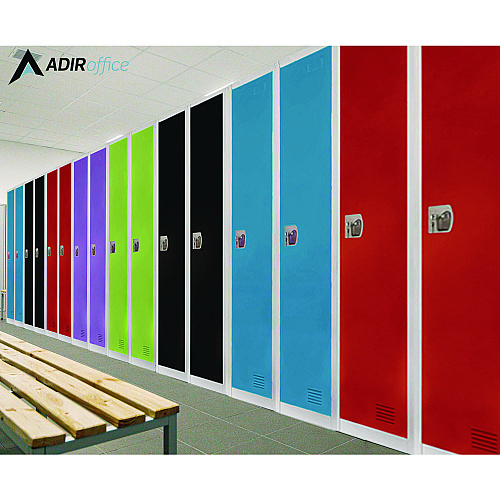 AdirOffice Steel Storage Locker, 1 Compartment, 12 x 12 x 72, Green (I629201GRN)