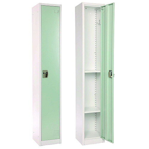 AdirOffice Steel Storage Locker, 1 Compartment, 12 x 12 x 72, Misty Green (I629201MGRN)