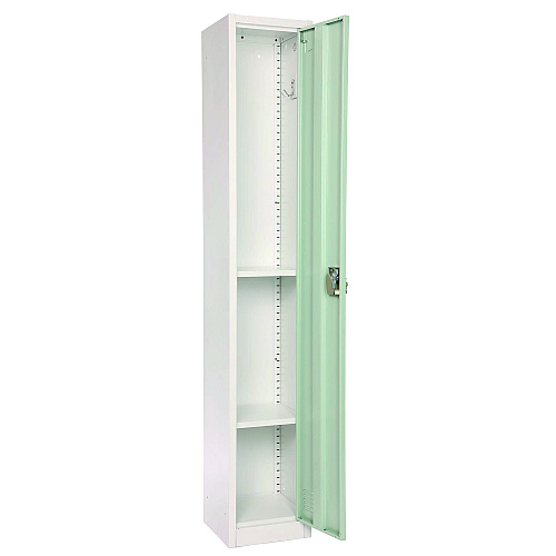AdirOffice Steel Storage Locker, 1 Compartment, 12 x 12 x 72, Misty Green (I629201MGRN)