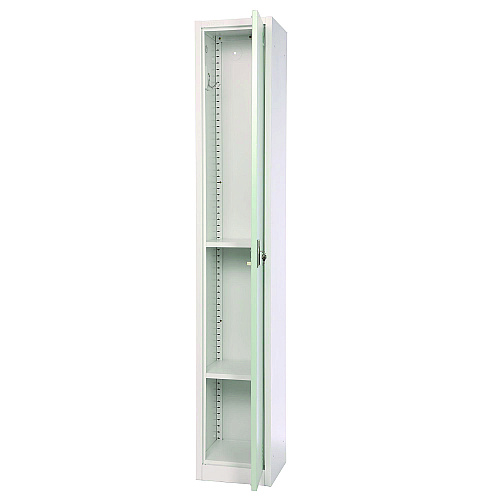 AdirOffice Steel Storage Locker, 1 Compartment, 12 x 12 x 72, Misty Green (I629201MGRN)