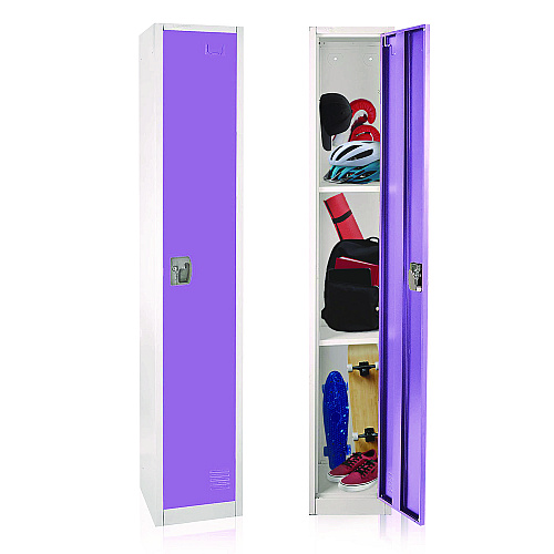 AdirOffice Steel Storage Locker, 1 Compartment, 12 x 12 x 72, Purple (I629201PUR)