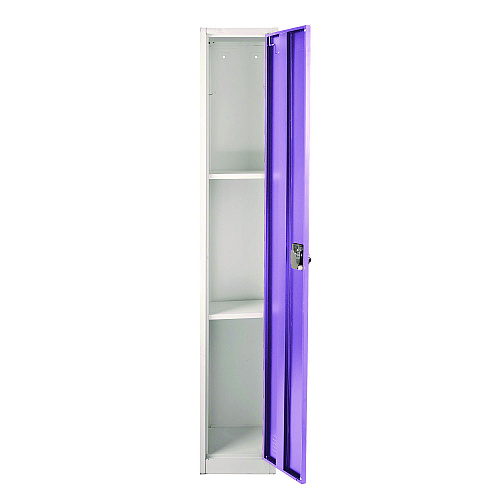 AdirOffice Steel Storage Locker, 1 Compartment, 12 x 12 x 72, Purple (I629201PUR)