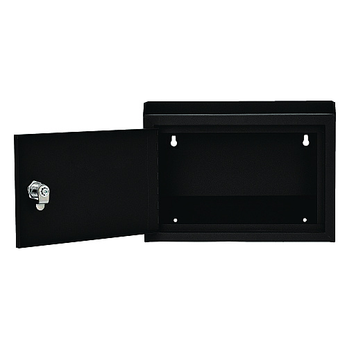 AdirOffice Medium Size Steel Multi-Purpose Secure Drop Box, 9.8 x 3.4 x 7.5, Black (I63102BLK)