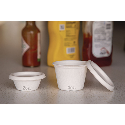 Eco-Products Molded Fiber Portion Cups, 2 oz, White, 2,500/Carton (EPSPC2)