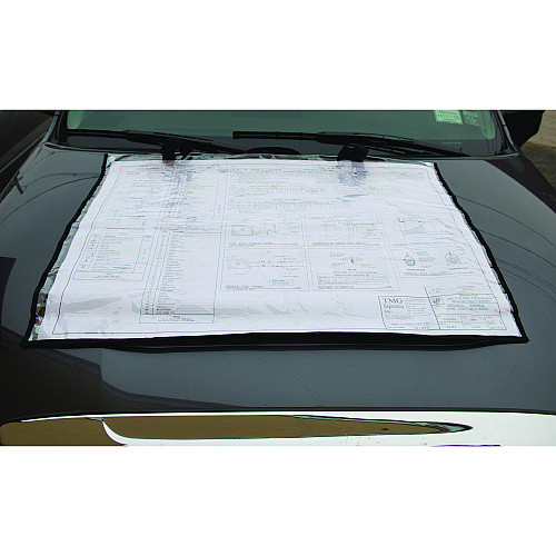 AdirOffice Large Document Protection Blueprint Plan Holder, Holds ARCH D (24" x 36"), Clear (IPS2436)