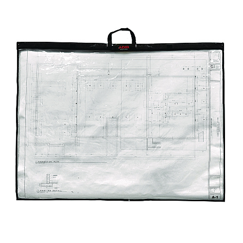 AdirOffice Large Document Protection Blueprint Plan Holder, Holds ARCH D (24" x 36"), Clear (IPS2436)