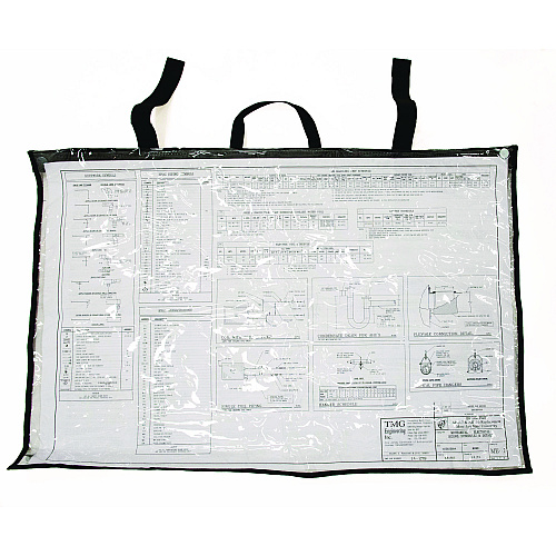 AdirOffice Large Document Protection Blueprint Plan Holder, Holds ARCH E (36" x 48"), Clear (IPS3648)