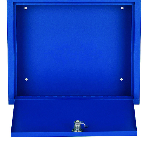 AdirOffice Large Size Steel Multi-Purpose Secure Drop Box, 12 x 3 x10, Blue (I63103BLU)