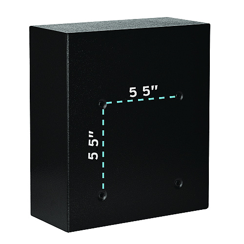 AdirOffice Medium Ultimate Wall Mounted Mail Box, 10.4 x 4.5 x 12, Black (I63105BLK)