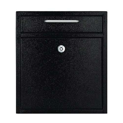 AdirOffice Medium Ultimate Wall Mounted Mail Box, 10.4 x 4.5 x 12, Black (I63105BLK)