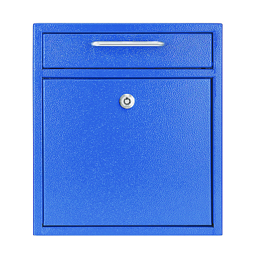 AdirOffice Medium Ultimate Wall Mounted Mail Box, 10.4 x 4.5 x 12, Blue (I63105BLU)