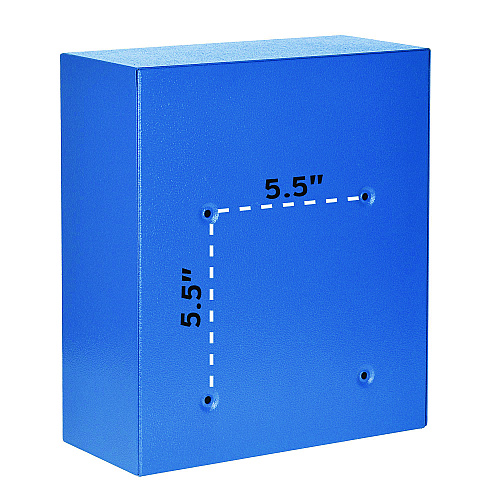 AdirOffice Medium Ultimate Wall Mounted Mail Box, 10.4 x 4.5 x 12, Blue (I63105BLU)