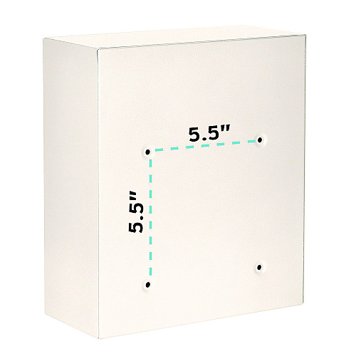 AdirOffice Medium Ultimate Wall Mounted Mail Box, 10.4 x 4.5 x 12, White (I63105WHI)