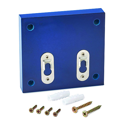 AdirOffice Squared Wood Locking Suggestion Box, 7.25 x 7.5 x 10, Medium Density Fiberboard, Blue (I63201BLU)