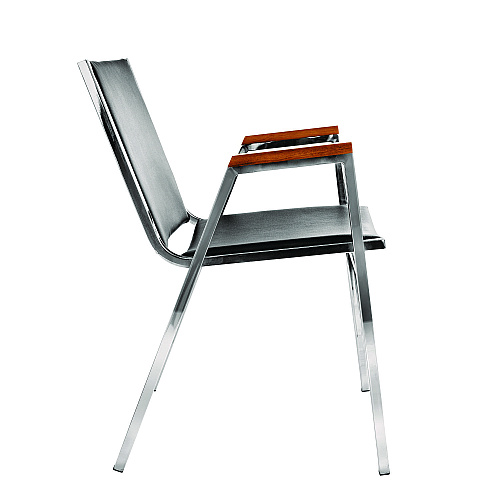 AdirOffice Vinyl Chrome Frame Stackable Office Chair, 16.5 x 22 x 32, Black Seat, Black Back, Chrome Base (I63802BK)