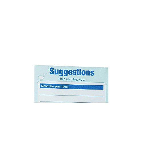 AdirOffice Suggestion Cards, 8.5 x 4, White, 50/Pack (I63350)