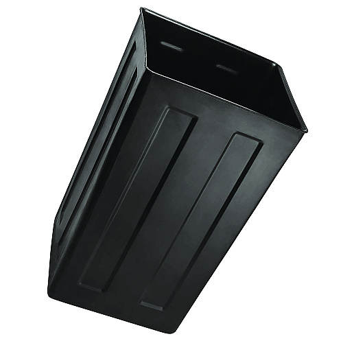 Alpine 40 Gallon Rigid Plastic Waterproof Square Trash Can Insert Liner for Indoor/Outdoor Trash Can, Plastic, Black (ALPA01)