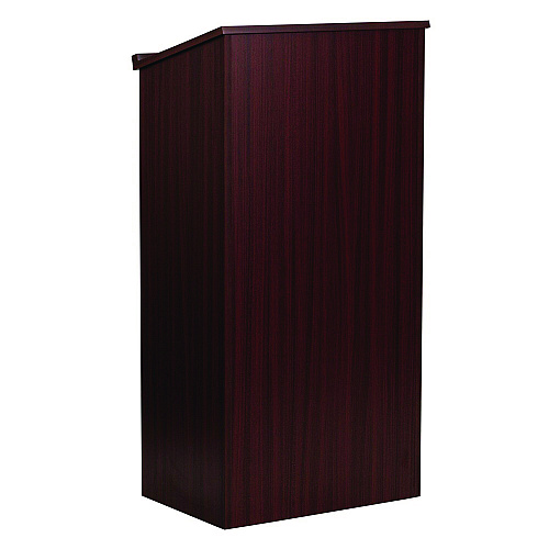 AdirOffice Wood Stand-up Podium Lectern Speaker Stand, 23 x 15 x 45.8, Mahogany (I66101)