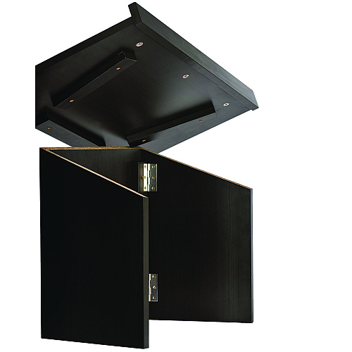 AdirOffice Foldable Tabletop Podium Lectern Speaker Stand, 27 x 16 x 19, Black (I66105BLK)