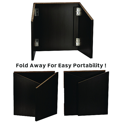 AdirOffice Foldable Tabletop Podium Lectern Speaker Stand, 27 x 16 x 19, Black (I66105BLK)