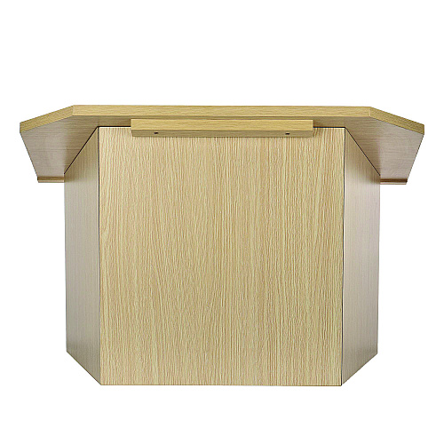 AdirOffice Foldable Tabletop Podium Lectern Speaker Stand, 27 x 16 x 19, Medium Oak (I66105MEO)