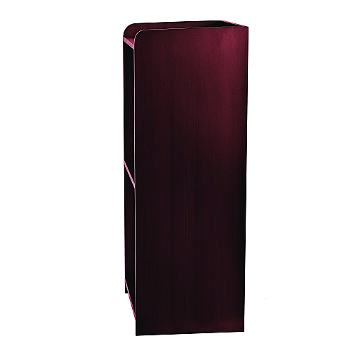 AdirOffice Wood Mobile Presentation Lectern Speaker Stand with Shelves, 22.44 x 16.53 x 45.98, Mahogany (I66107MA)