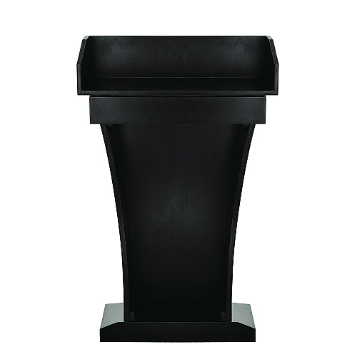 AdirOffice Wood Stand-Up Podium Lectern Speaker Stand with Drawer and Storage Area, 27.55 x 14 x 43.3, Black (I661012BLK)