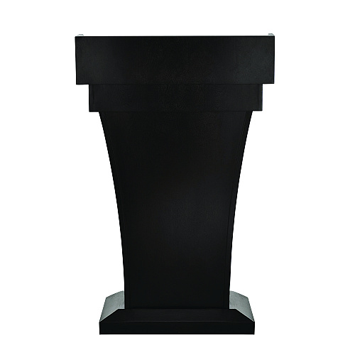 AdirOffice Wood Stand-Up Podium Lectern Speaker Stand with Drawer and Storage Area, 27.55 x 14 x 43.3, Black (I661012BLK)
