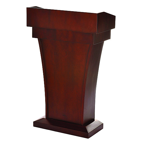 AdirOffice Wood Stand-Up Podium Lectern Speaker Stand with Drawer and Storage Area, 27.55 x 14 x 43.3, Cherry (I661012CH)