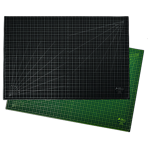 AdirOffice Reversible Self Healing Cutting Mat, 24 x 36, Green/Black (ICM2436)