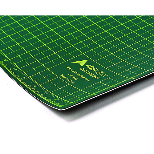AdirOffice Reversible Self Healing Cutting Mat, 24 x 36, Green/Black (ICM2436)