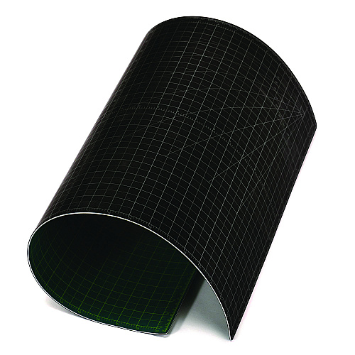 AdirOffice Reversible Self Healing Cutting Mat, 18 x 24, Green/Black (ICM1824)