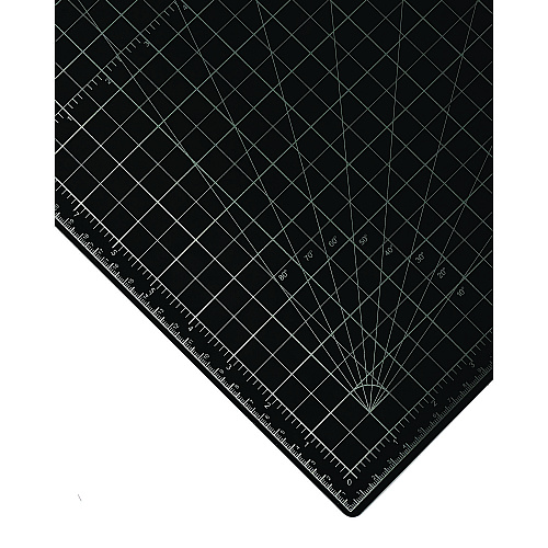 AdirOffice Reversible Self Healing Cutting Mat, 18 x 24, Green/Black (ICM1824)