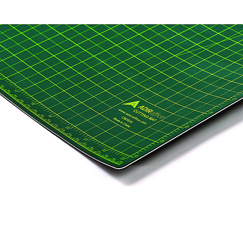 AdirOffice Reversible Self Healing Cutting Mat, 18 x 24, Green/Black (ICM1824)