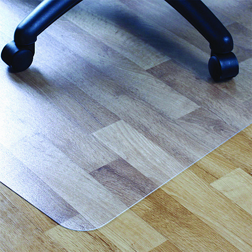 Floortex Cleartex Advantagemat Phthalate Free PVC Chair Mat for Hard Floors, 53" w x 45" l, Clear (PF1213425EV)