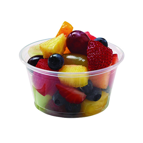 Fabri-Kal Microwavable Deli Containers, 5 oz, 3.6 Diameter x 1.8 h, Clear, Plastic, 1,000/Carton (PK5SC)