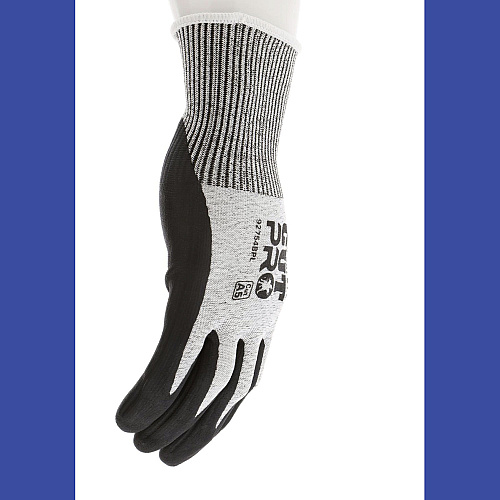 MCR Safety Cut Pro 92754BP Gloves, Medium, Black/Gray, Dozen (92754BPM)