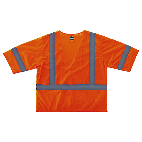 ergodyne GloWear 8310HL Type R Class 3 Economy Mesh Vest, 4X-Large to 5X-Large, Orange (22019)