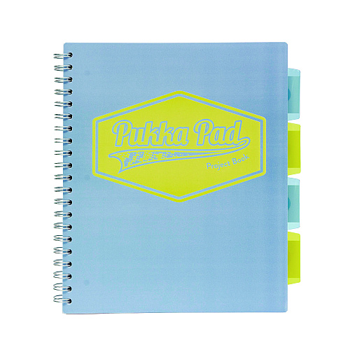PUKKA PAD Letter Size Project Book, 5-Subject, Medium/College Rule, Assorted Cover, (100) 11 x 8.5 Sheets, 3/Pack (8867PST)