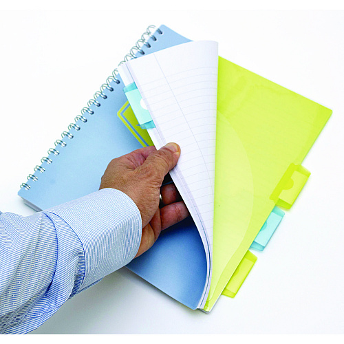 PUKKA PAD Letter Size Project Book, 5-Subject, Medium/College Rule, Assorted Cover, (100) 11 x 8.5 Sheets, 3/Pack (8867PST)