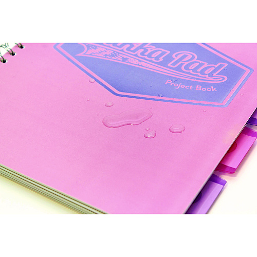PUKKA PAD Letter Size Project Book, 5-Subject, Medium/College Rule, Assorted Cover, (100) 11 x 8.5 Sheets, 3/Pack (8867PST)