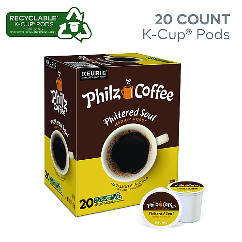 Philz Coffee Philtered Soul K Cups, Hazelnut, 80/Carton (0119CT)